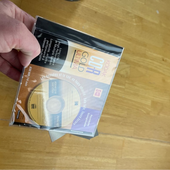 5 Pack of Kodak CD-R Gold Ultima 650MB/74min Recordable Discs with cases - Picture 4 of 4